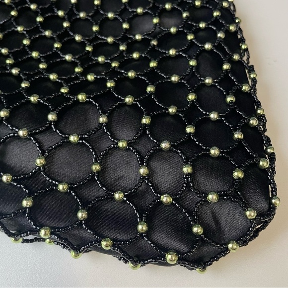 Vintage Beaded Black Purse - Picture 3 of 8